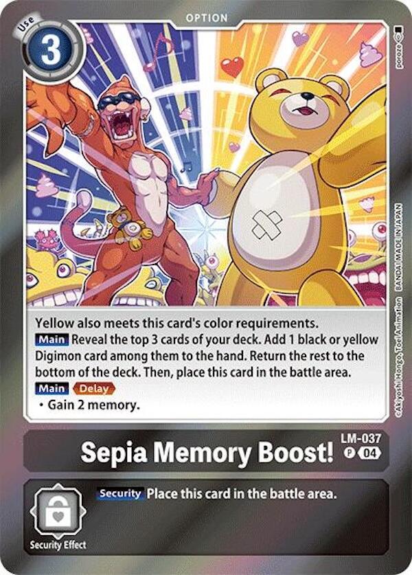 Sepia Memory Boost! card image