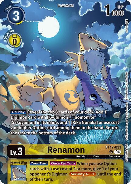 Renamon (Legend Pack 2024 Box Topper) card image