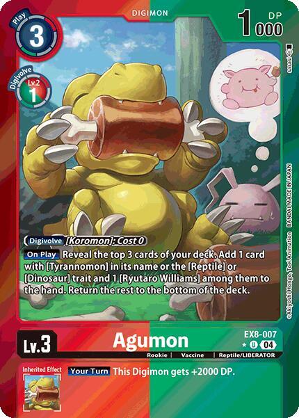 Agumon - EX8-007 (Limited Foil) card image