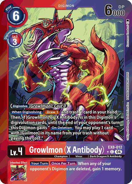Growlmon (X Antibody) (Limited Foil) card image