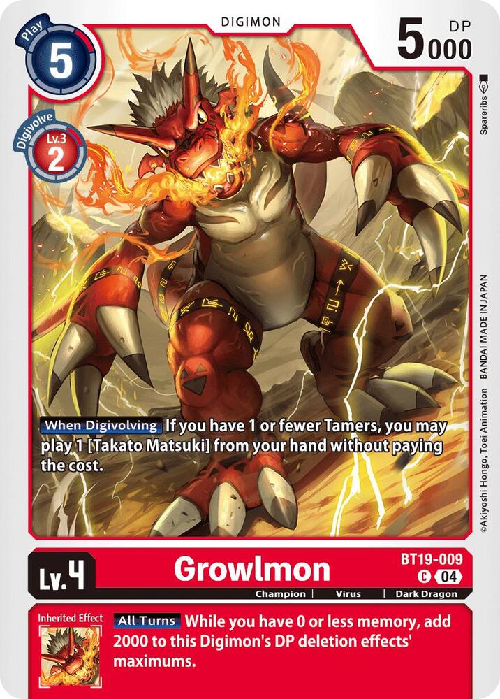 Growlmon card image