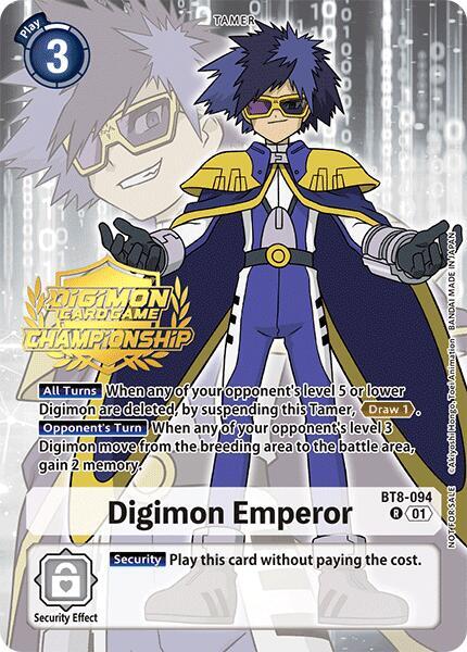 Digimon Emperor (Championship 2024 Gold Stamp Card Set) card image