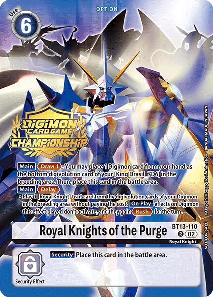 Royal Knights of the Purge (Championship 2024 Gold Stamp Card Set) card image
