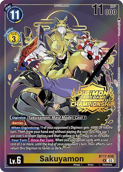 Sakuyamon (Championship 2024 Gold Stamp Card Set) card image