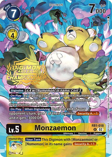 Monzaemon (Championship 2024 Tamers Pack) card image