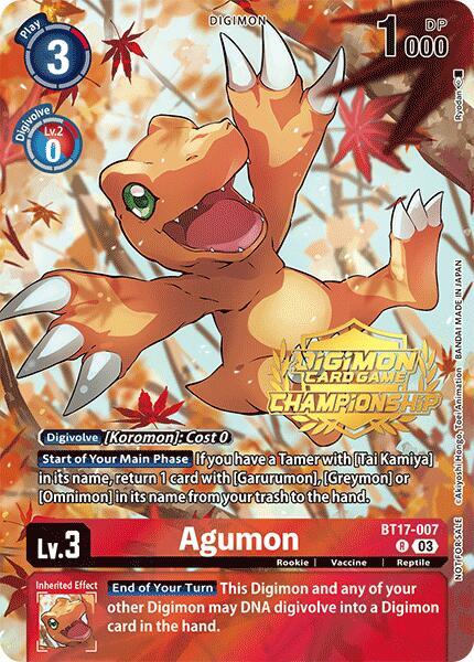 Agumon (Championship 2024 Tamers Pack) card image