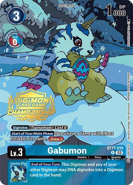 Gabumon (Championship 2024 Tamers Pack) card image