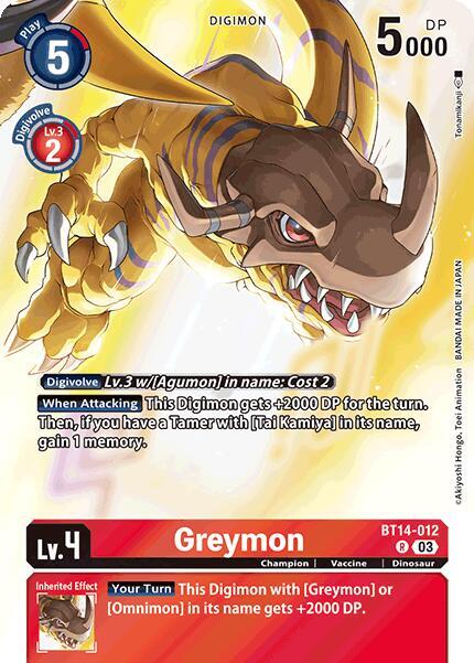 Greymon (Omnimon Binder Set) card image