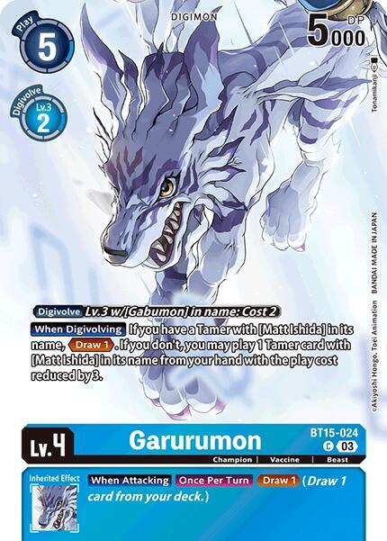 Garurumon (Omnimon Binder Set) card image