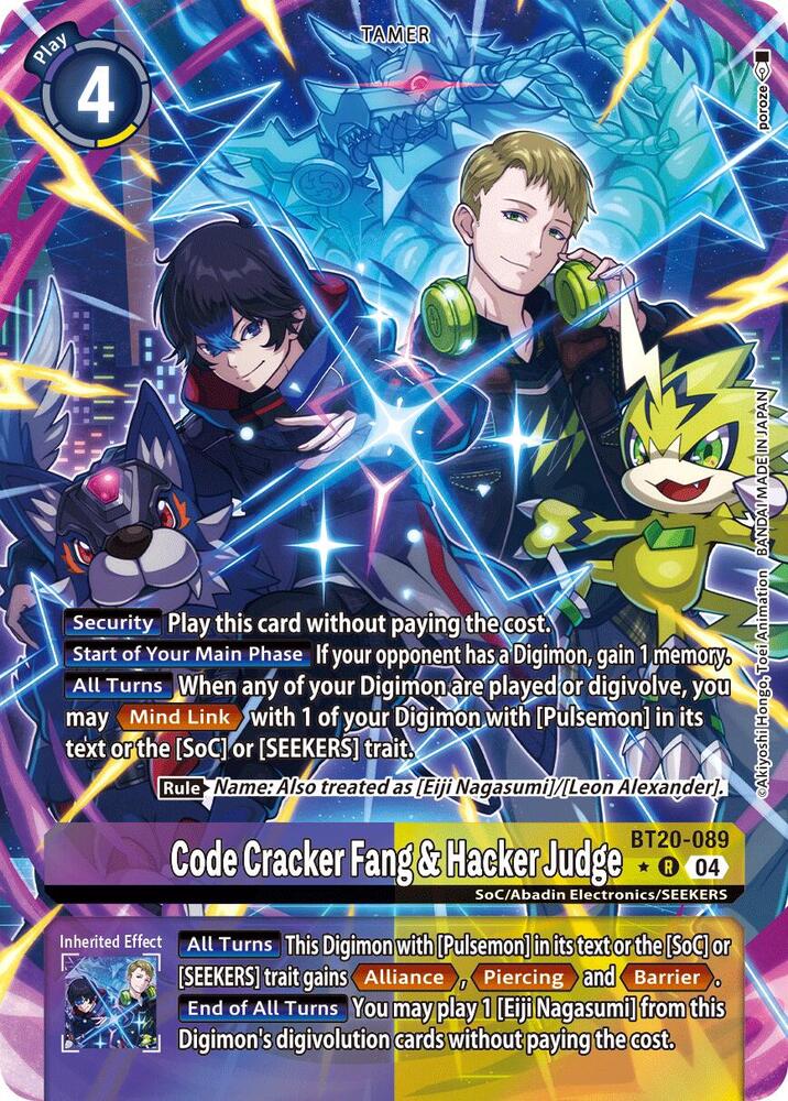Code Cracker Fang & Hacker Judge (Alternate Art) card image