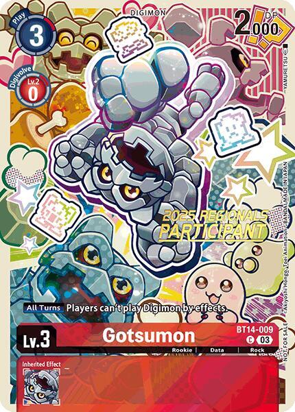 Gotsumon (2025 Regionals Participant) card image