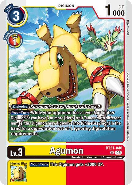 Agumon - BT21-040 card image