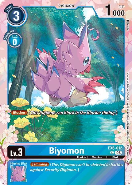 Biyomon (Regulation Battle Vol. 1) card image