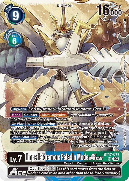 Imperialdramon: Paladin Mode ACE (World Convergence Release Event) card image