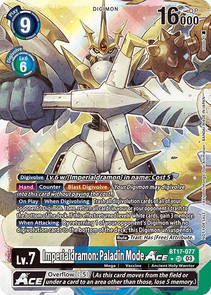 Imperialdramon: Paladin Mode ACE (World Convergence Release Event Winner) card image