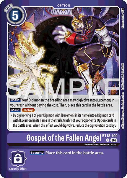 Gospel of the Fallen Angel card image