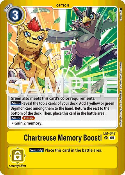 Chartreuse Memory Boost! card image