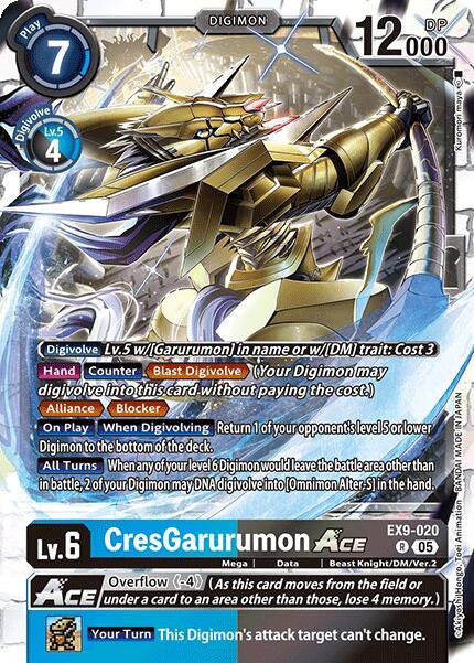CresGarurumon ACE card image