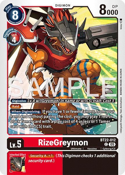 RizeGreymon card image