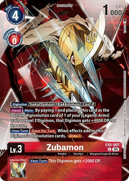 Zubamon (Versus Monsters Legend Pack 2025) card image
