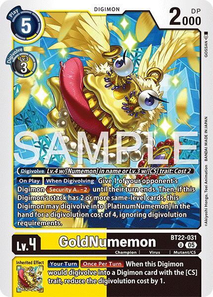 GoldNumemon card image