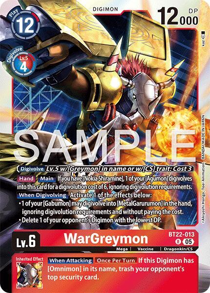 WarGreymon card image