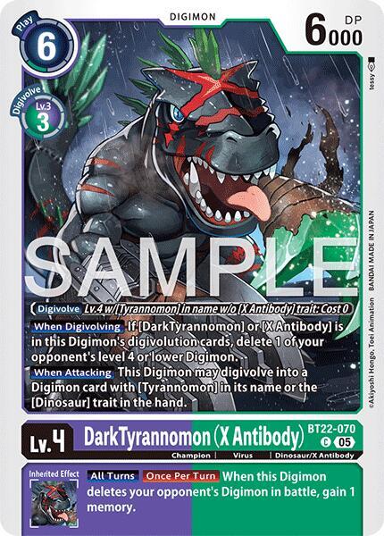 Dark Tyrannomon (X Antibody) card image