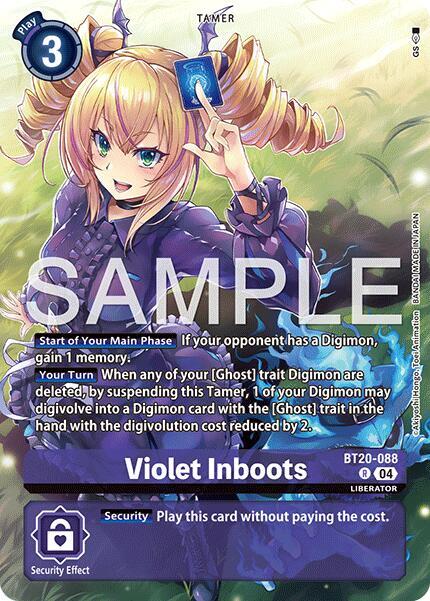 Violet Inboots - BT20-088 (Digimon Liberator Debuggers Set) card image