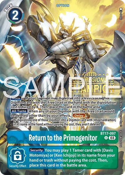 Return to the Primogenitor (Regionals 25-26 Season 2 Champion) card image