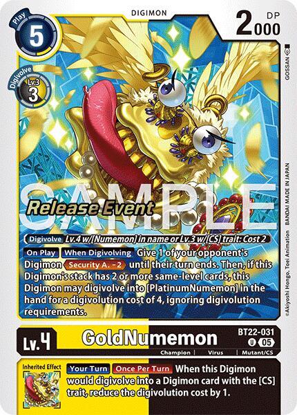 GoldNumemon card image