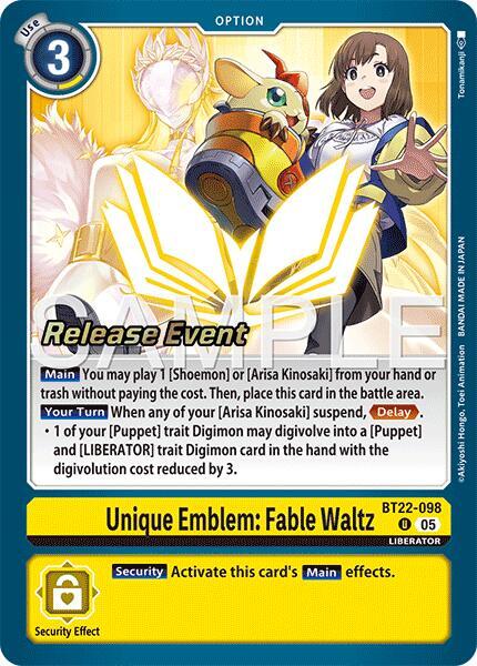 Unique Emblem: Fable Waltz card image
