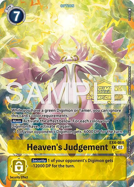Heaven's Judgement (Championship 25-26 Tamers Pack Season 1) card image