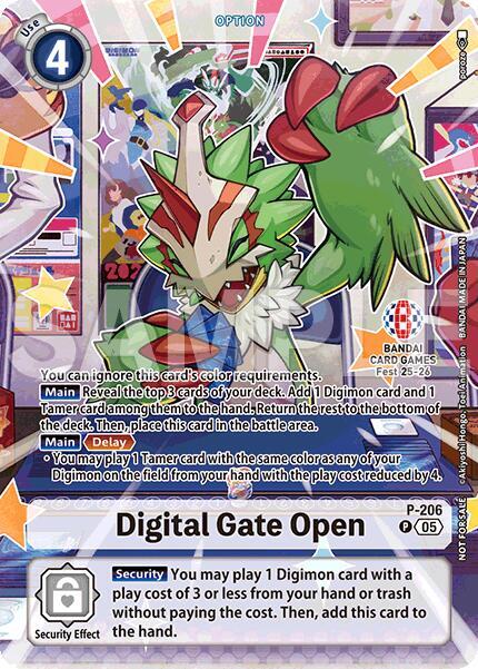 Digital Gate Open - P-206 (BANDAI Card Games Fest 25-26) card image