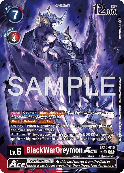 BlackWarGreymon ACE (Alternate Art) card image