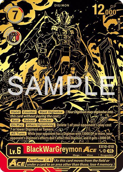 BlackWarGreymon ACE (Rare Pull) card image
