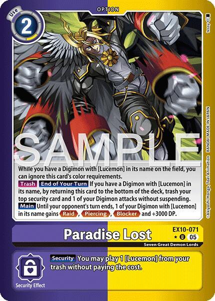Paradise Lost (Limited Foil) card image