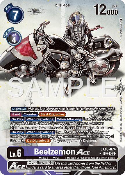 Beelzemon ACE (Alternate Art) card image
