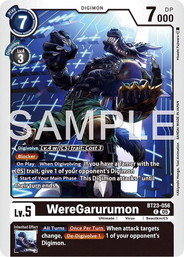 WereGarurumon card image