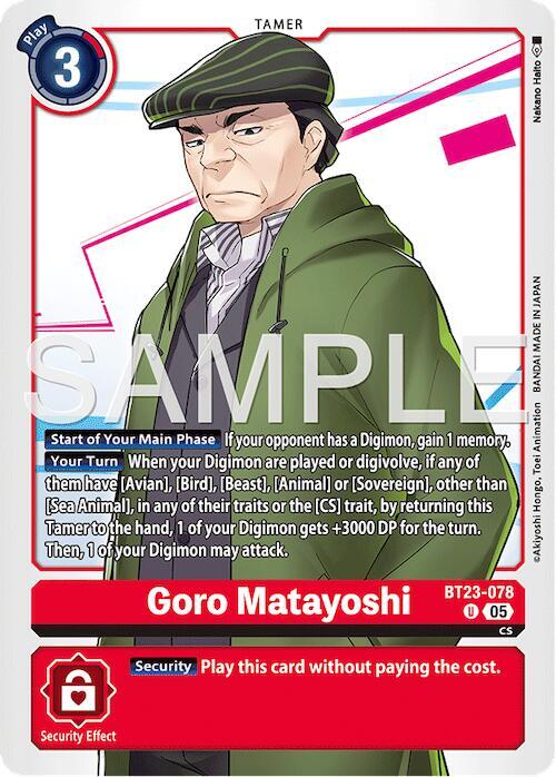 Goro Matayoshi card image