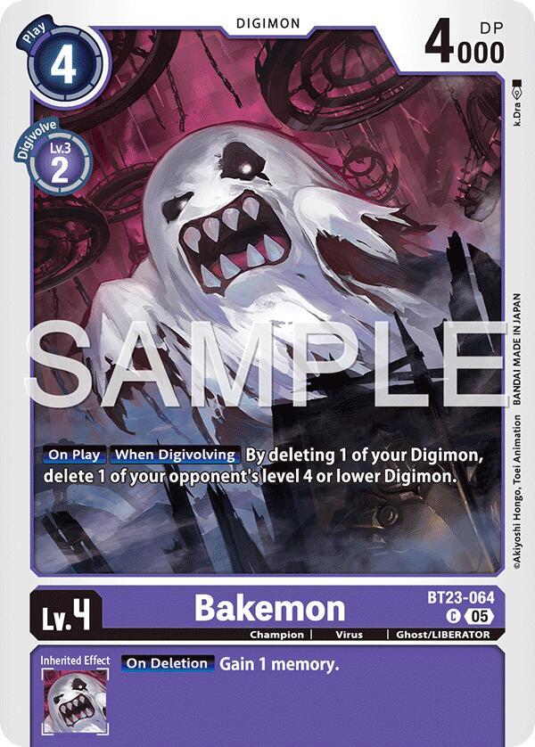 Bakemon card image