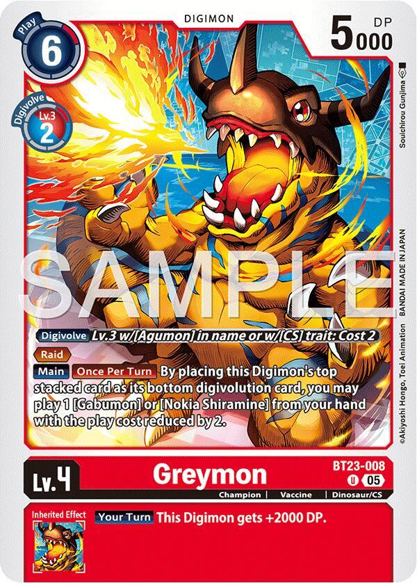 Greymon card image