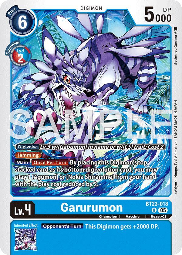 Garurumon card image