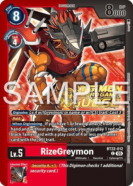 RizeGreymon (Judge Pack 2025 Wave 2) card image