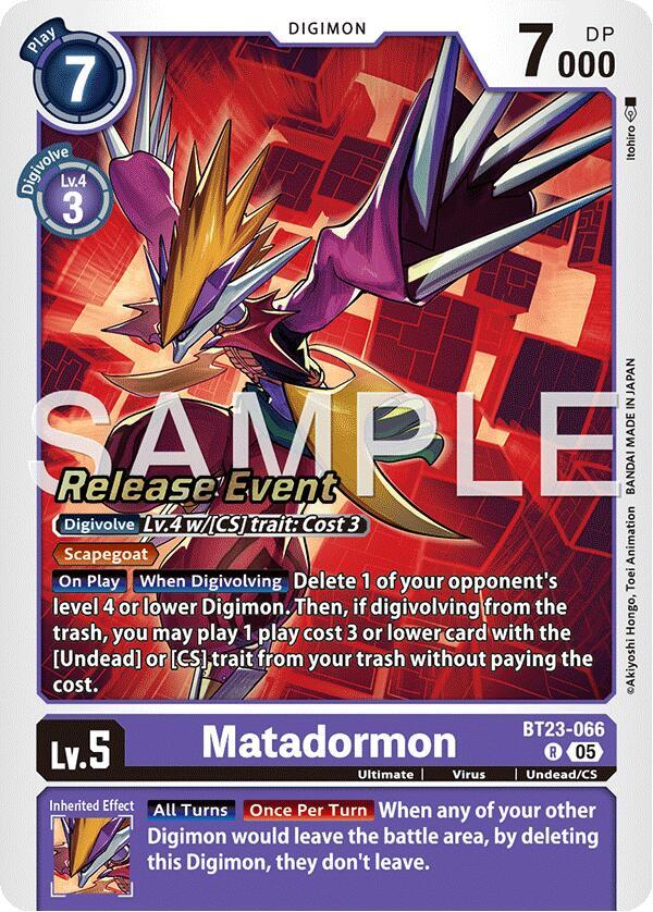 Matadormon card image
