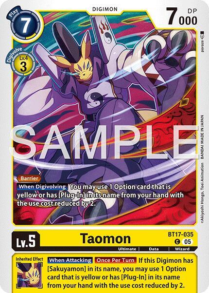Taomon (BT17-035) (Alternate Art) card image