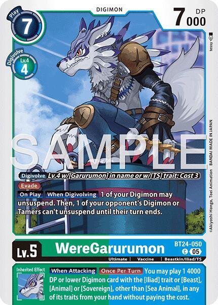 WereGarurumon card image