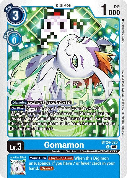 Gomamon card image