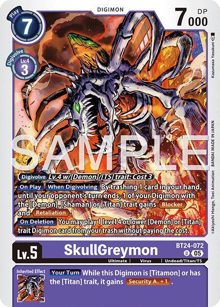 SkullGreymon card image