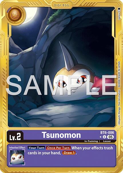 Tsunomon (Gold Border) card image