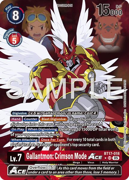 Gallantmon: Crimson Mode ACE (Alternate Art) card image